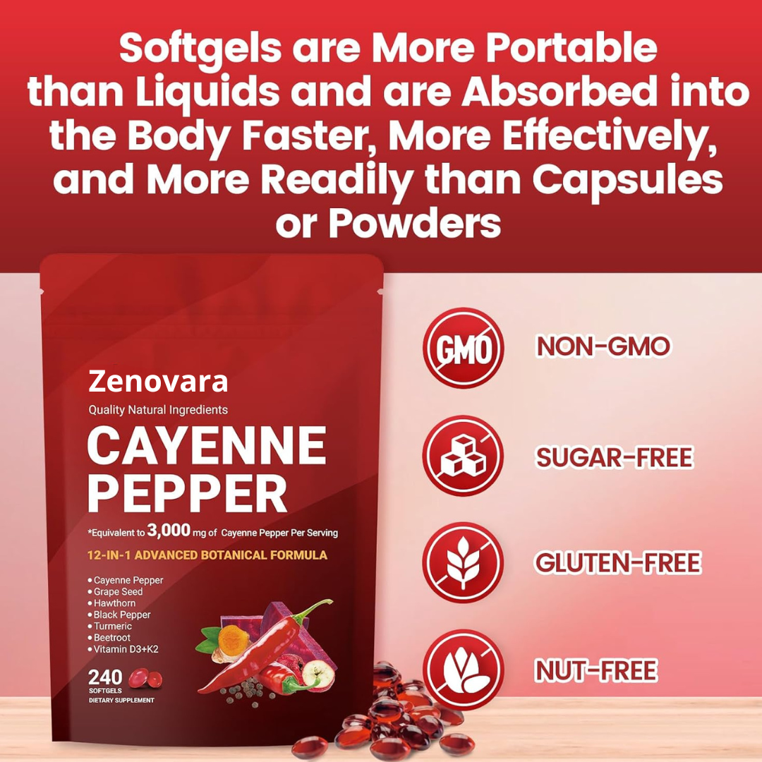 ZENOVARA™ CAYENNE PEPPER SOFTGELS