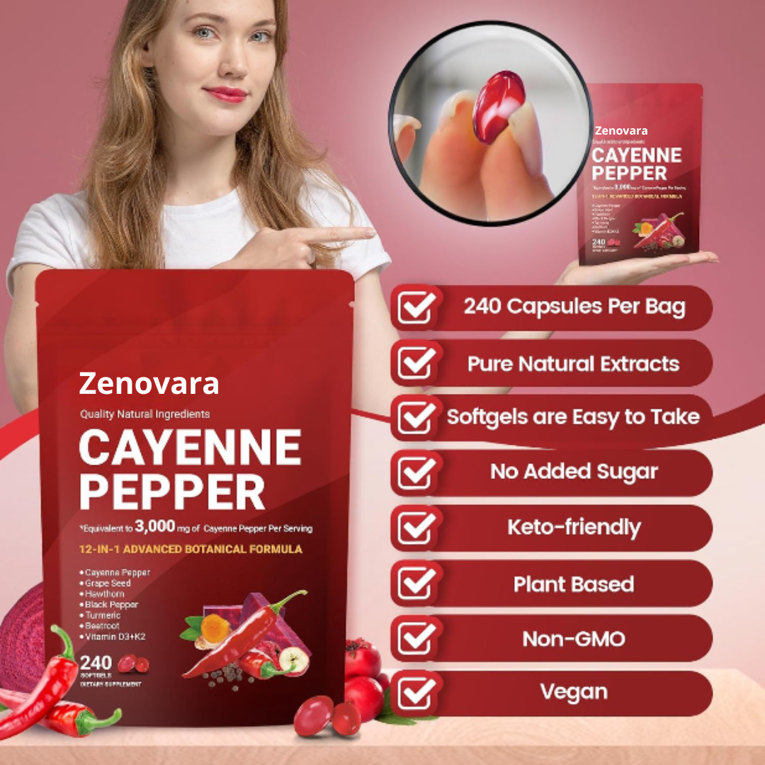 ZENOVARA™ CAYENNE PEPPER SOFTGELS
