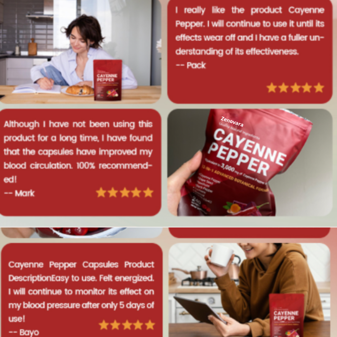 ZENOVARA™ CAYENNE PEPPER SOFTGELS