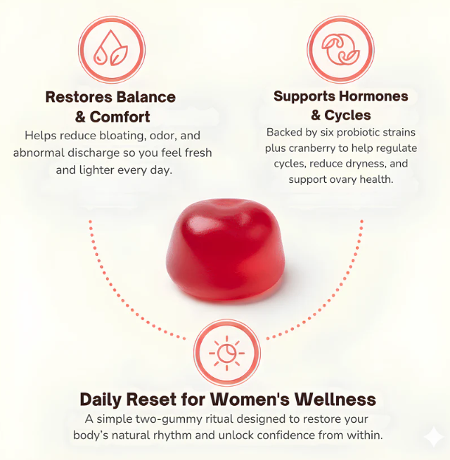 ZENOVARA® CRANBERRY PROBIOTISCHE GUMMIES VOOR VROUWEN
