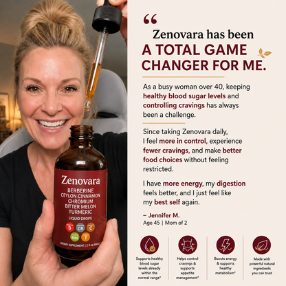 ZENOVARA™ CRAVING CONTROL  BERBERINE + CEYLON CINNAMON LIQUID DROPS