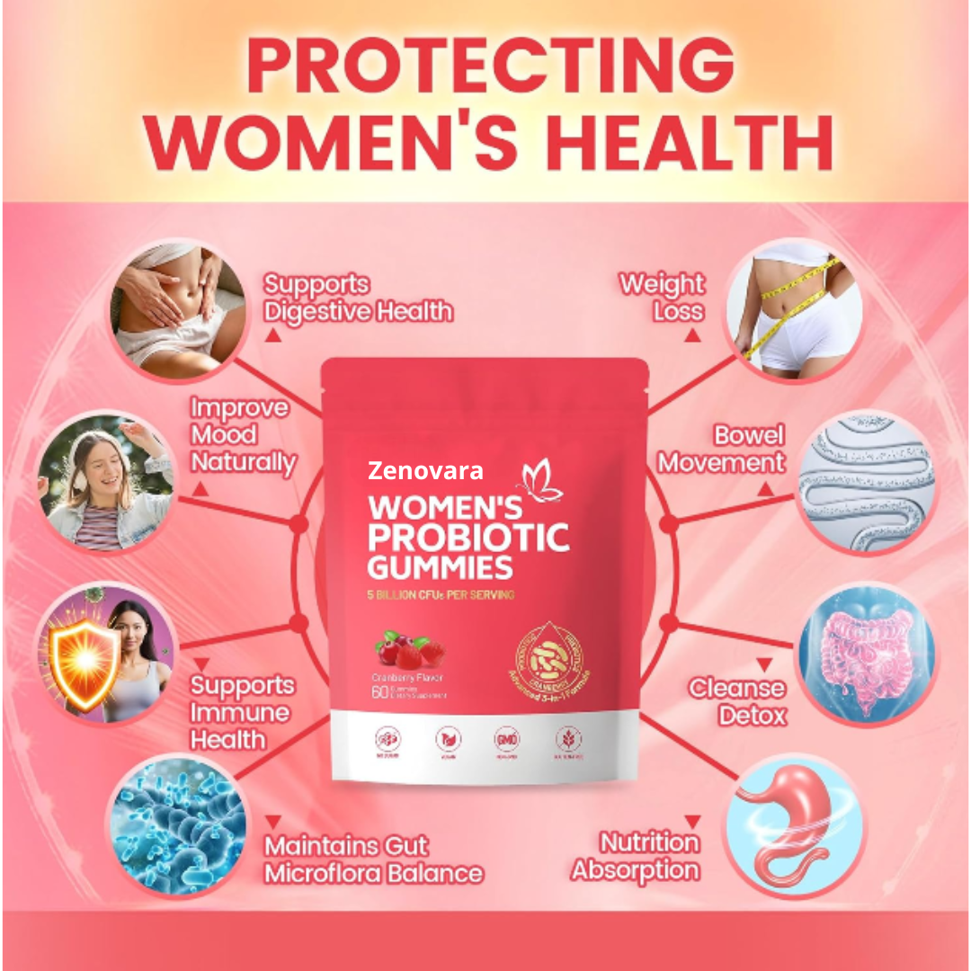 ZENOVRA® CRANBERRY PROBIOTISCHE GUMMIBÄRCHEN FÜR FRAUEN