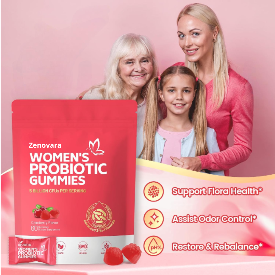 ZENOVRA® CRANBERRY PROBIOTISCHE GUMMIBÄRCHEN FÜR FRAUEN