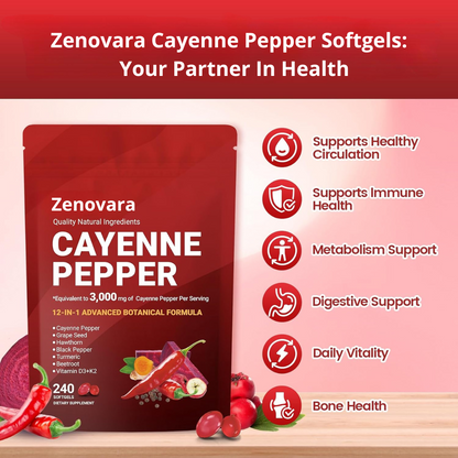 ZENOVARA™ CAYENNE PEPPER SOFTGELS