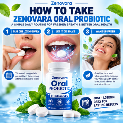 ZENOVARA™ ORAL PROBIOTIC LOZENGES | 11 BILLION CFU