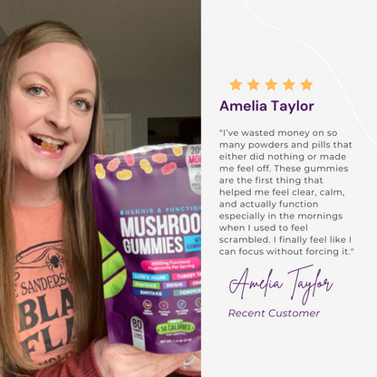 ZENOVARA™ MUSHROOM GUMMIES WITH ASHWAGANDHA
